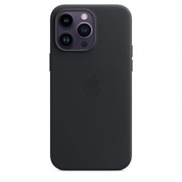 Coque en cuir avec MagSafe pour iPhone 14 Pro Max - Minuit