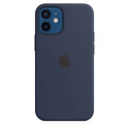 Coque en silicone avec MagSafe pour iPhone 12 mini - Marine intense